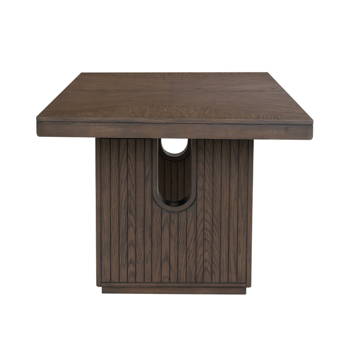 Athens - Rectangular Dining Table - Chocolate Brown