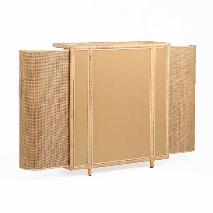 Tarot - Rattan Bar Cabinet - Natural
