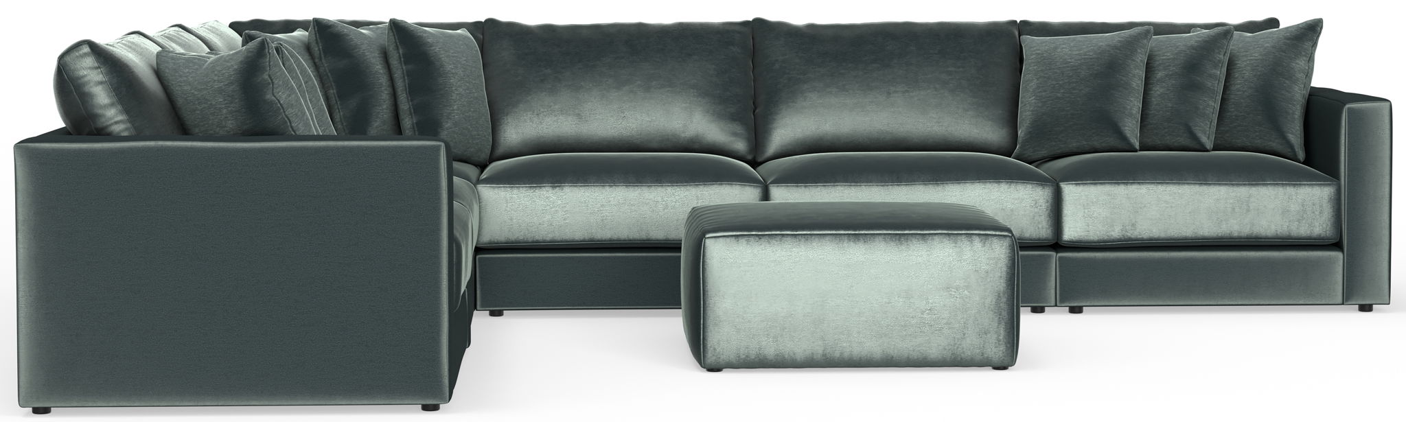 Remington - Modular Sofa And Cocktail Ottoman - Pine