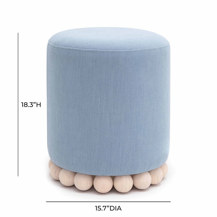 Dex - Upcycled Fabric Ottoman