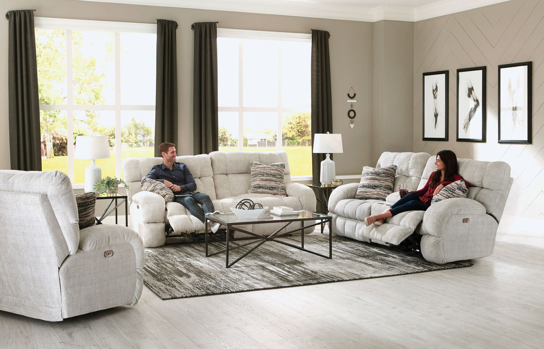 Ashland - Power Lay Flat Reclining Console Loveseat