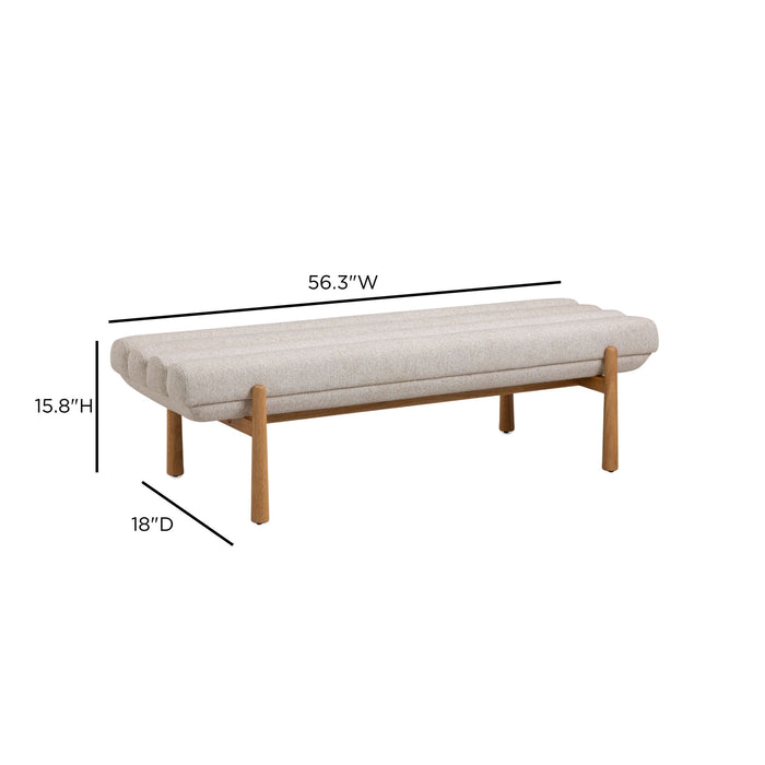Julianna - Textured Fabric Bench