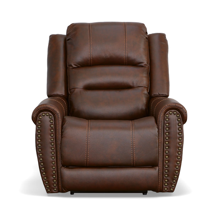 Oscar - Power Recliner With Power Headrest - Pumpernickel