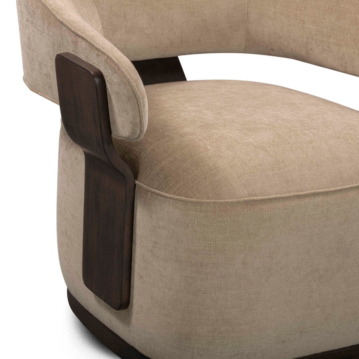 Madison - Linen Chenille Swivel Accent Chair