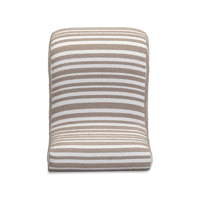 Senna - Jacquard Organic Stripes Accent Chair - Taupe