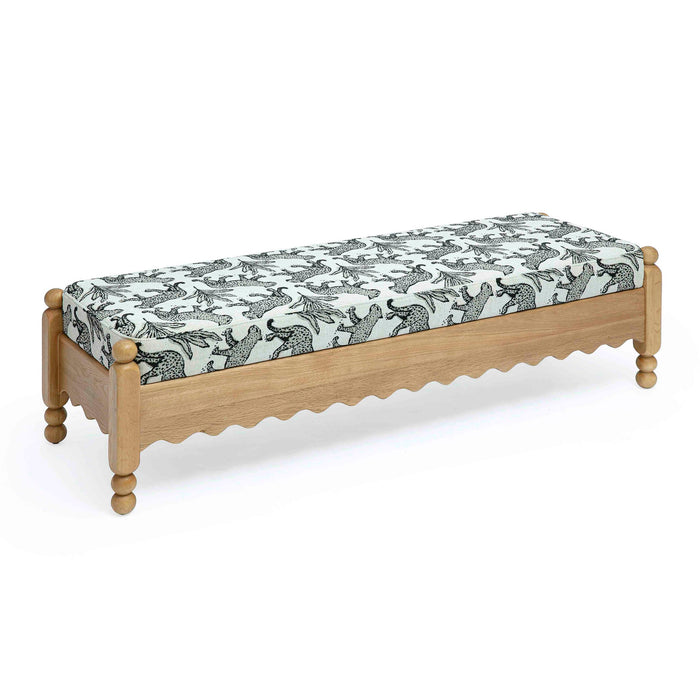 Thelma - Leopard Jacquard Bench