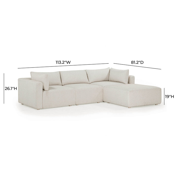 Hangover - Outdoor Modular Sectional - Cream