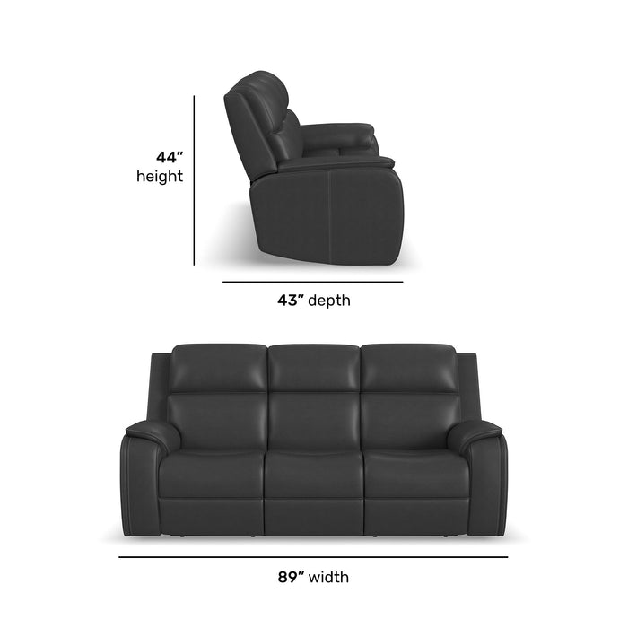 Ziggy - Power Reclining Sofa With Power Headrest, Lumbar, Heat & Massage