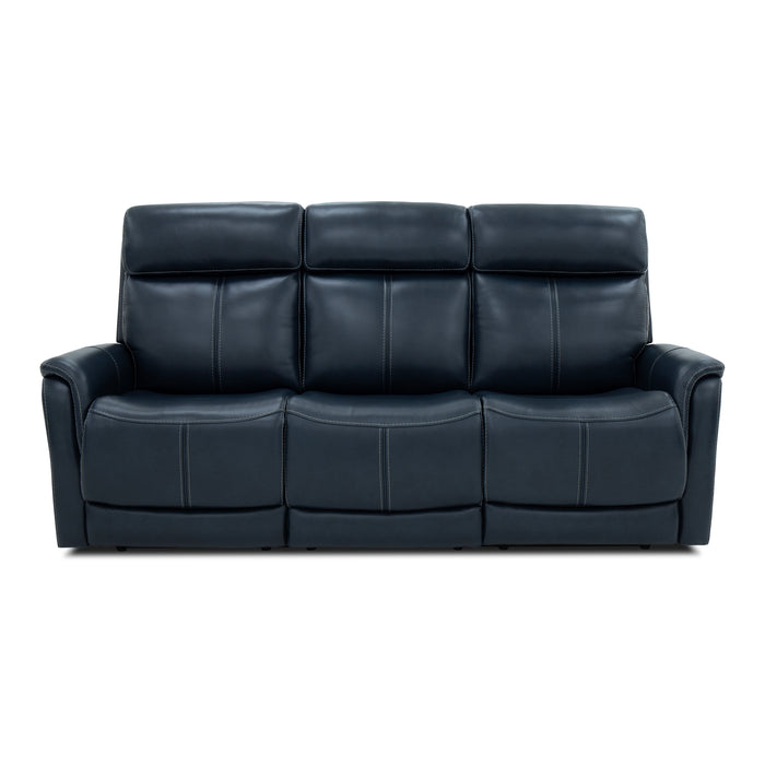 View - Power Reclining Sofa With Console, Power Headrest & Lumbar