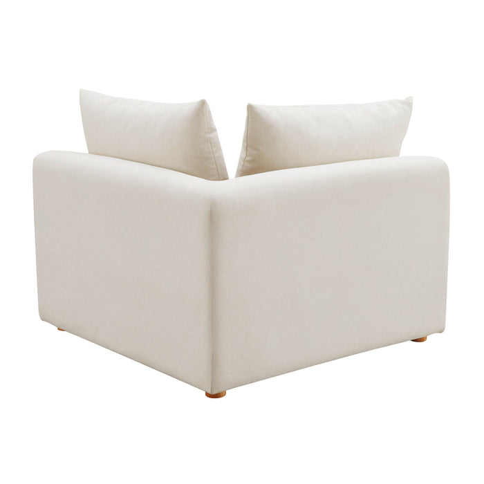 Hangover Cream Performance Linen Modular Corner Chair