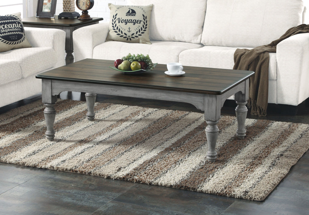 Plymouth - Rectangular Coffee Table - Gray