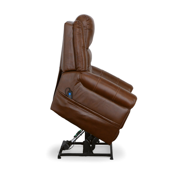 Oscar - Power Lift Recliner With Right-Hand Control & Power Headrest - Grizzly