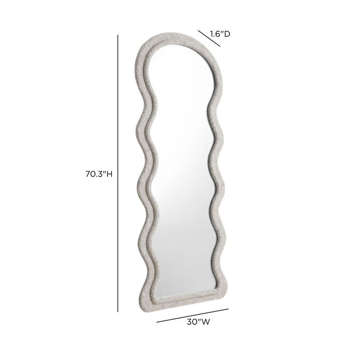 Rhodes - Velvet Floor Mirror