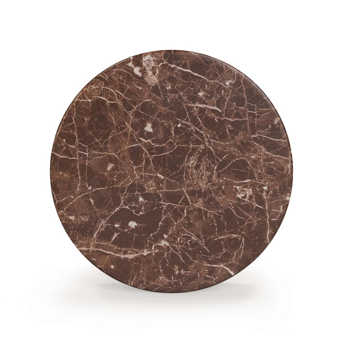 Ayon - Indoor / Outdoor Concrete Side Table - Red Levanto