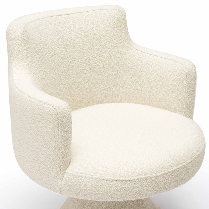 Jeffree - Performance Boucle Swivel Dining Chair