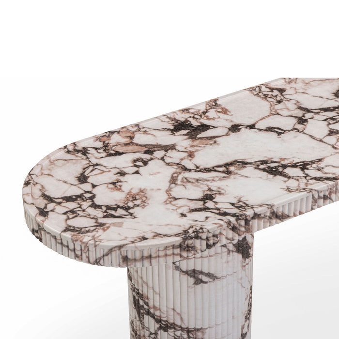 Darcy - Faux Capraia Console Table - Breccia