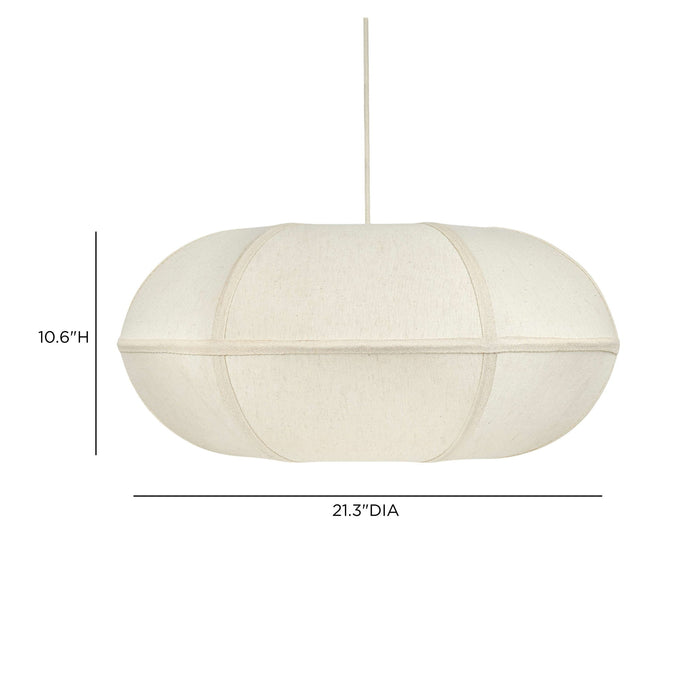 Josephine - Oblong Pendant Lamp - White