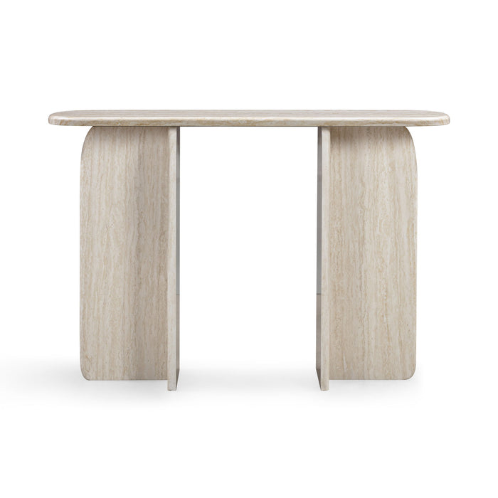 Clementine - Console Table - Travertine