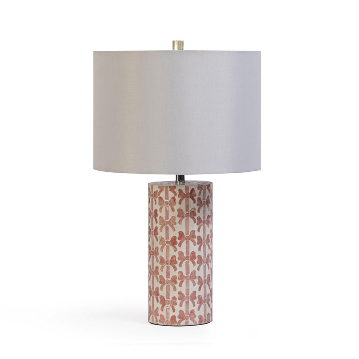 Lassy - Ribbon Capiz Shell Table Lamp - Pink
