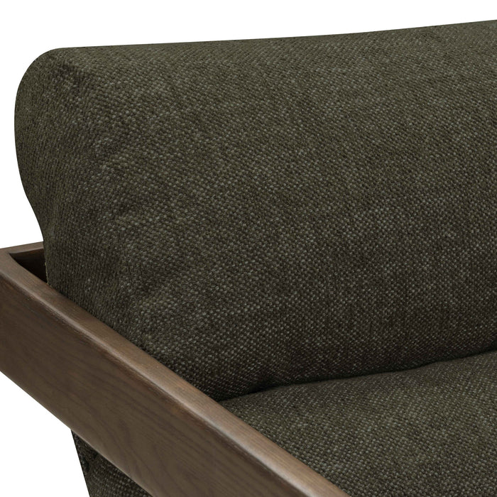 Palma - Textured Weave Accent Chair With Brown Base