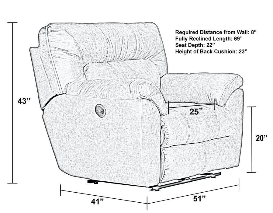Hollins - Power Recliner - Coffee