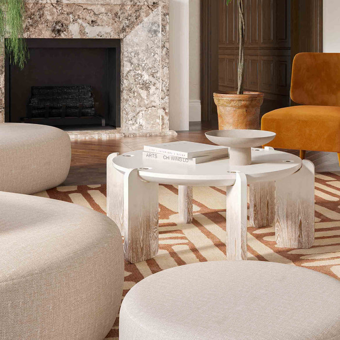 Gloria Cream Oak Coffee Table