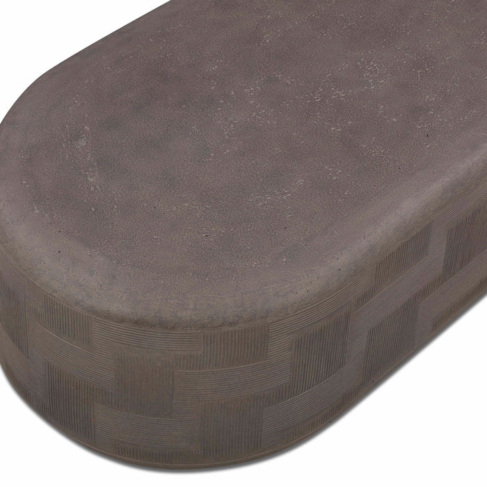 Surraya - Concrete Rounded Coffee Table