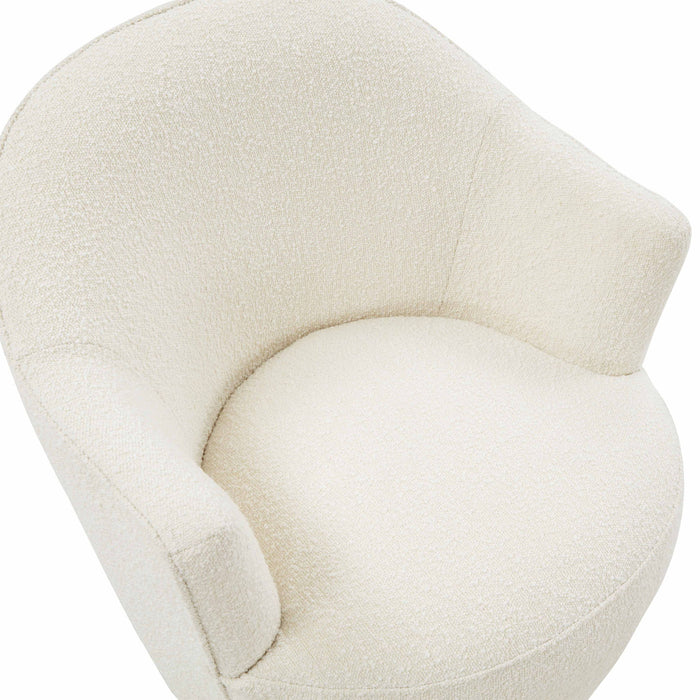 Skyla Boucle Swivel Chair