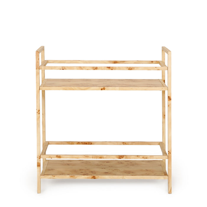 Destin - Burl Designer Bar Cart - Natural