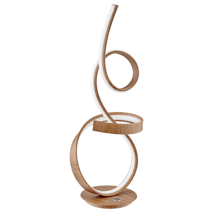 Amsterdam Light Wood Table Lamp - LED Strip & Touch Dimmer