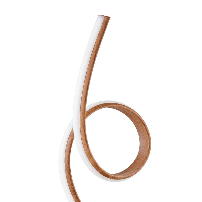 Amsterdam Light Wood Table Lamp - LED Strip & Touch Dimmer