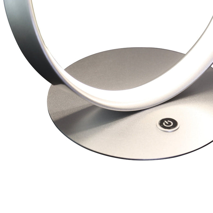 Amsterdam Silver Table Lamp - LED Strip & Touch Dimmer