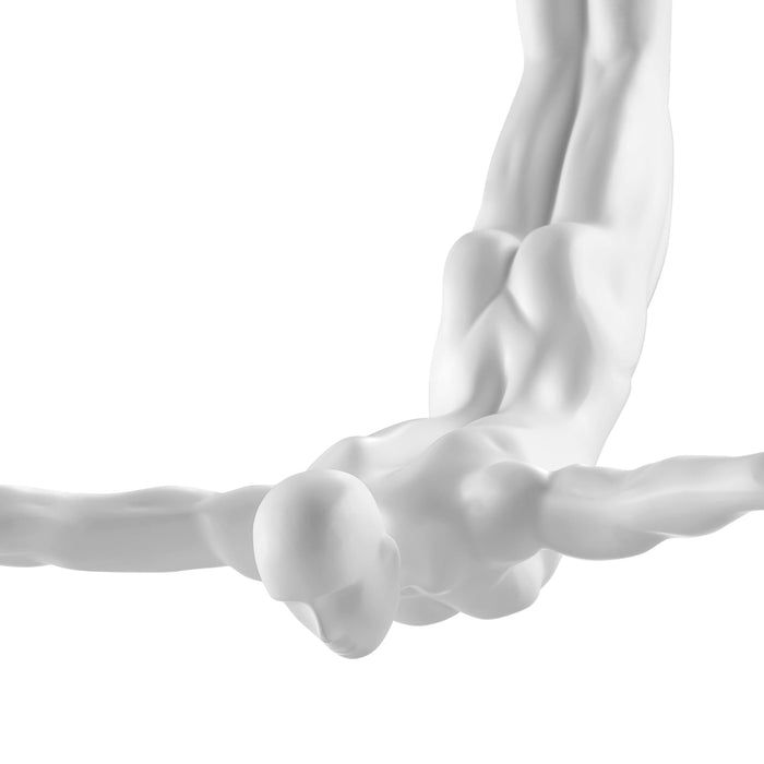 Diver Wall Decor Sculpture //11" Matte White