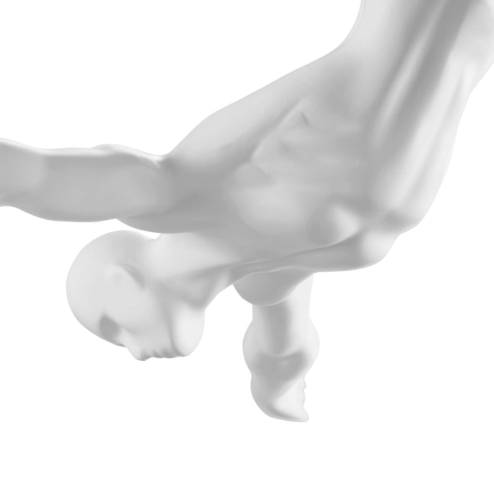 Diver Wall Decor Sculpture //11" Matte White