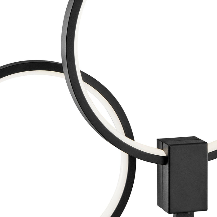 Hong Kong LED Tall Table Lamp // Matte Black