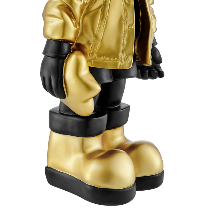 Hubble takes the Stars //Astronaut- Sculpture // Black & Gold