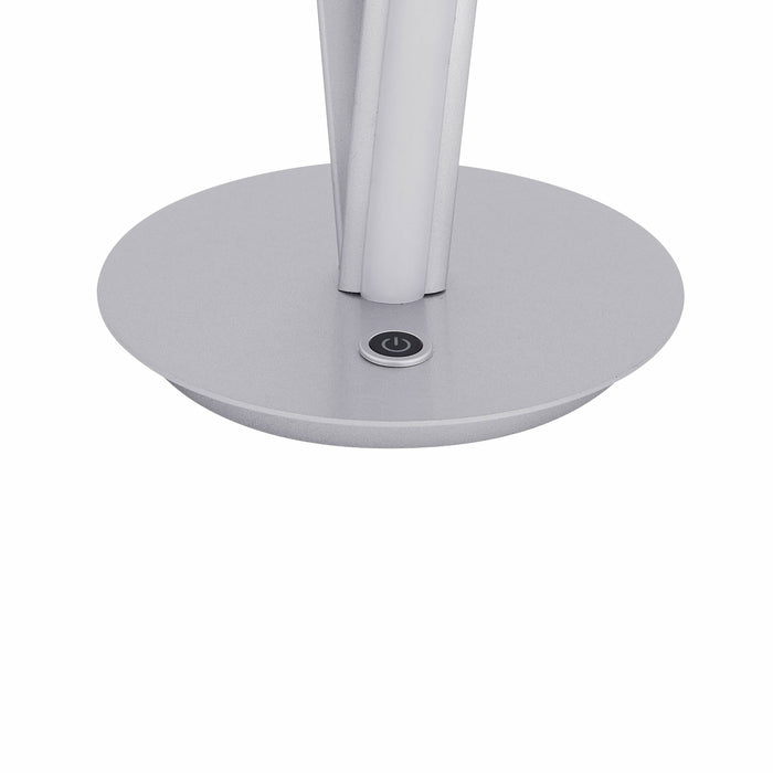 Munich Silver Table Lamp // LED Strip & Touch Dimmer