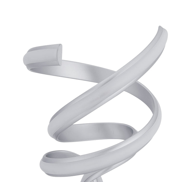 Munich Silver Table Lamp // LED Strip & Touch Dimmer