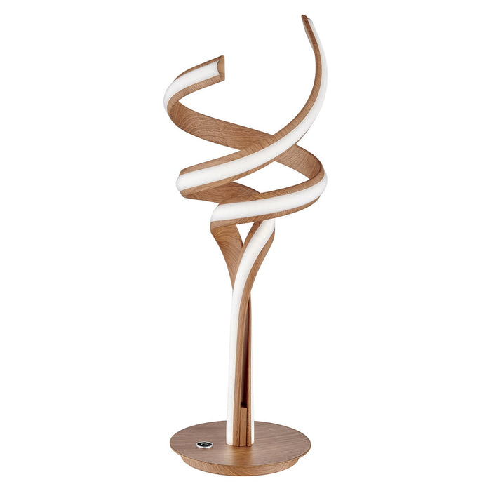 Munich Wood Table Lamp // LED Strip & Touch Dimmer