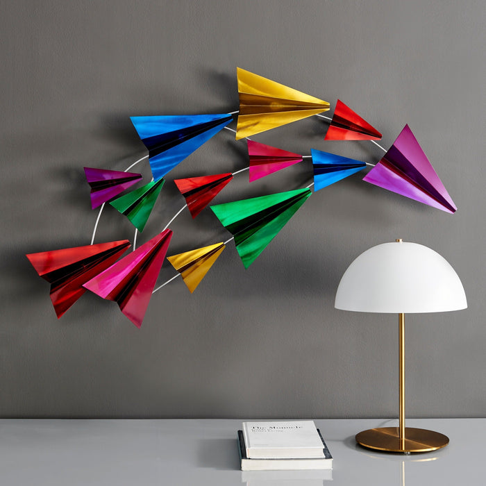 Paper Planes Wall Art // Multicolor