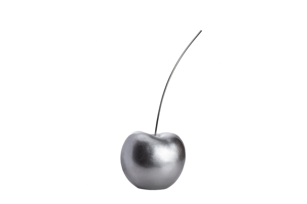 Solid Color Cherry Sculpture // Medium Silver