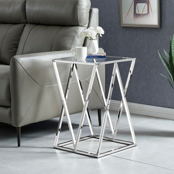 Square LED Side Table // Medium