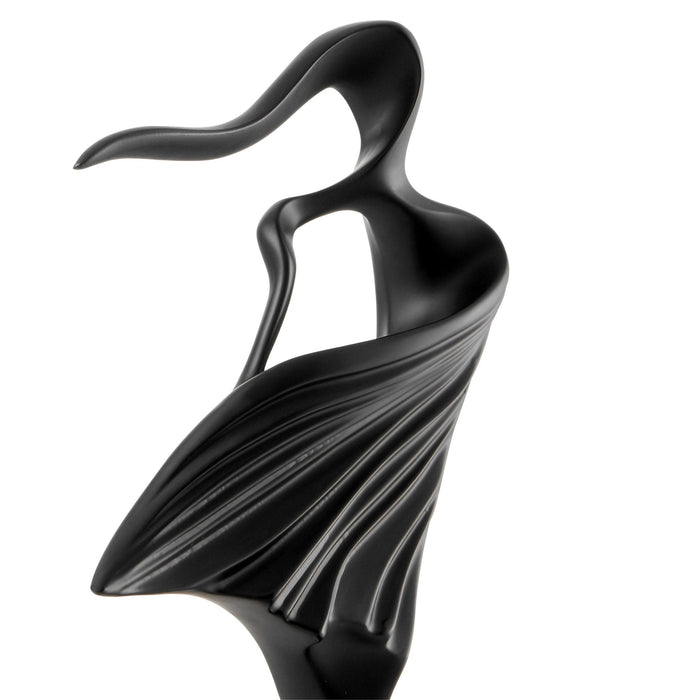 Water Dance Sculpture Set of Two // Matte Black & White