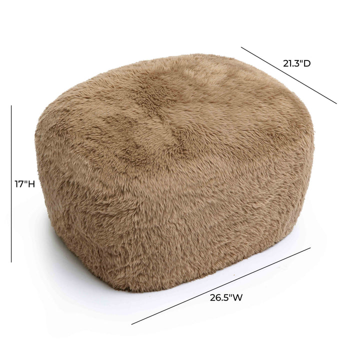 Britt - Vegan Shearling Ottoman