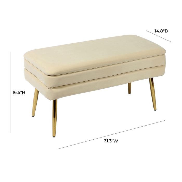 Ziva - Velvet Storage Bench