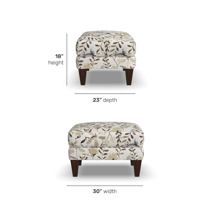 Skylar - Fabric Stationary Ottoman