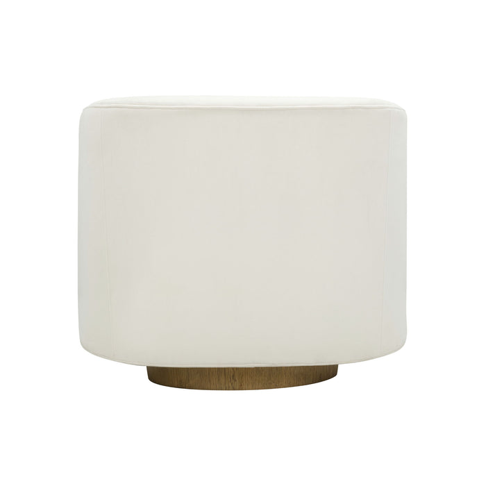 Presley - Swivel Accent Chair - Cream