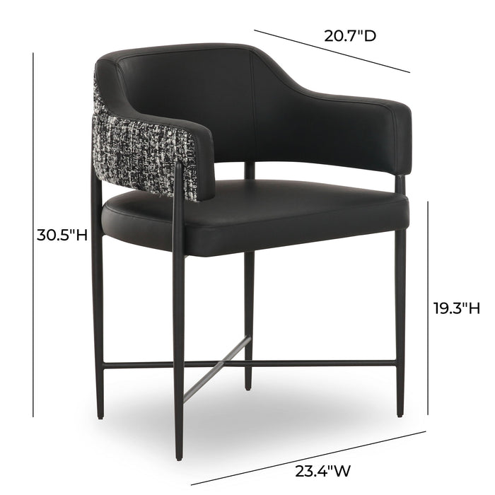 Sezanne - Vegan Leather 2-Tone Dining Chair