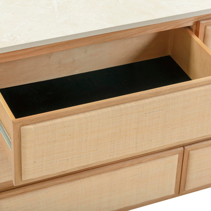 Paige - 6-Drawer Dresser - Natural Oak