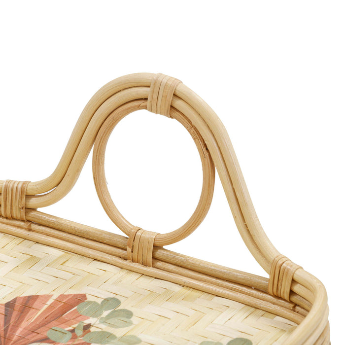 Corey - Floral Bamboo Tray - Multi